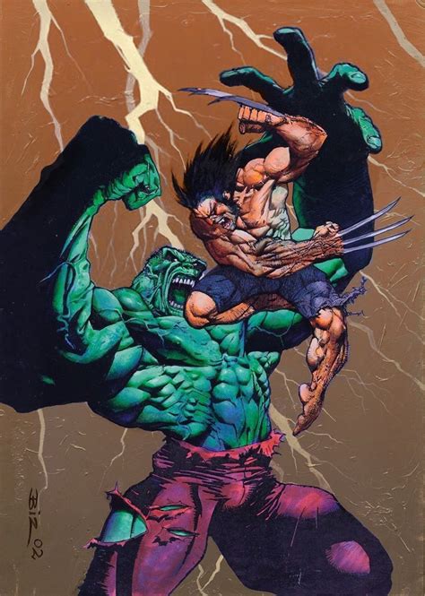 wolverine vs hulk | Comic art, Simon bisley, Wolverine art