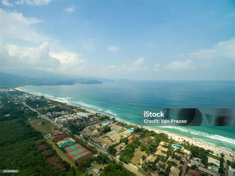 Aerial View Of Maresias Beach Sao Paulo Brazil Stock Photo - Download ...