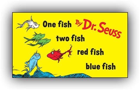 Download One Fish Two Fish One Fish Two Fish Red Fish Blue Fish Png