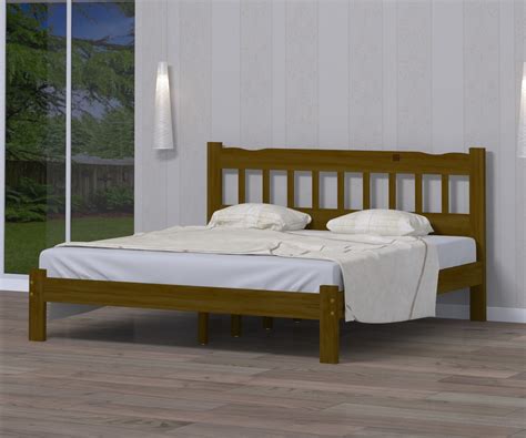 Cama Super King Size Prime De Madeira Maci A Pinus Santa Rosa M Veis