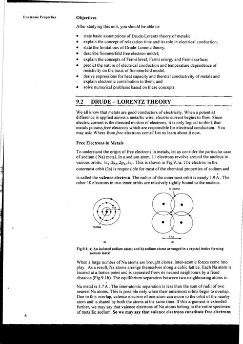 Solution B Sc Physics Degree Physics Of Solids Electronic Properties