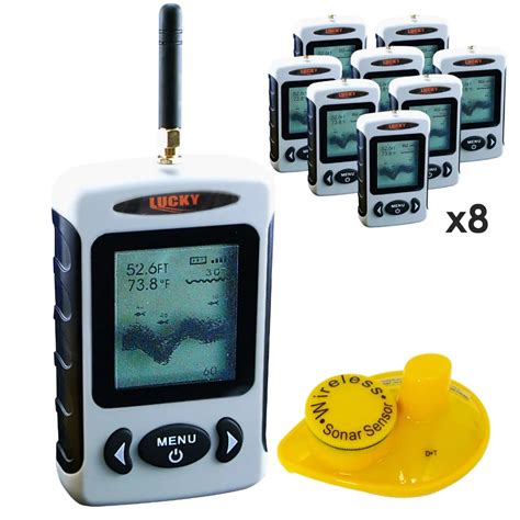 8 pieces x LUCKY Wireless Professional 45 Meter(148ft) Fish Finder ...