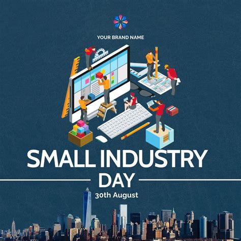 Small Industry Day 30th August Template Design In 2023 Private