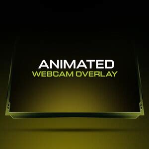 Animated Green Webcam Overlay // Minimal Green Webcam Overlay Template ...