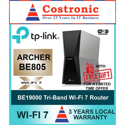 Tp Link Archer Be Be Tri Band Wi Fi Router Years Local