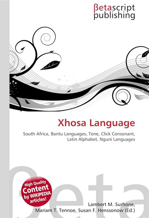 Xhosa Language South Africa Bantu Languages Tone Click Consonant