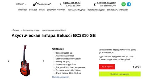 Акустическая гитара Belucci BC3810 SB