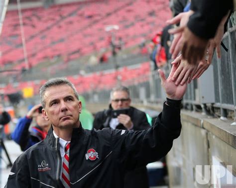 Photo Ohio State Head Coach Urban Meyer Arrives For Michigan Game