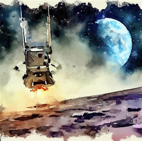 Trips To The Moon Daily Ink By David Truss