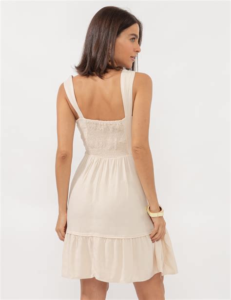 Vestido Curto Basic Nude Sangue Latino