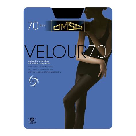 Pantimedia Omsa Velour 70 opaca suave microfibra modelo 248 color negro ...