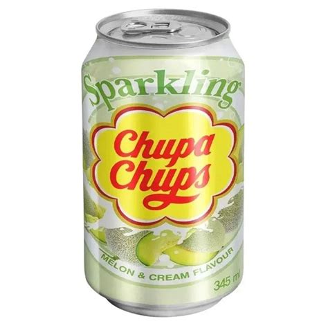 Chupa Chups Sparkling Melon Cream Soda Can Ml Chupa Chups