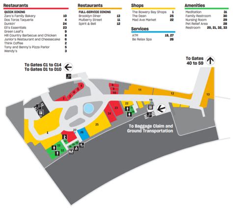 Map Of LaGuardia Airport Terminal (LGA) Nyc Map, Airport, 40% OFF