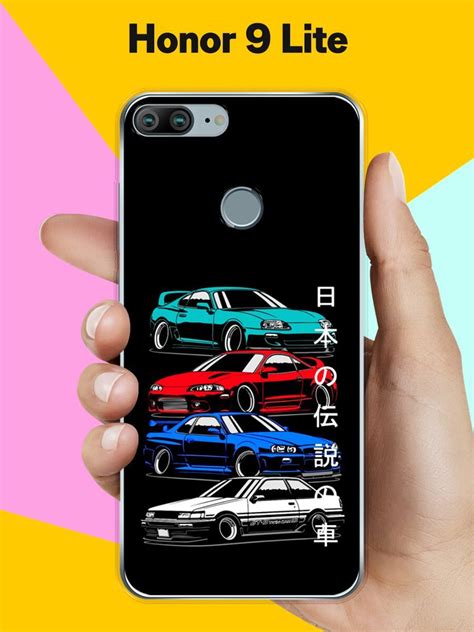 Силиконовый чехол на Honor 9 Lite Машины / для Хонор 9 Лайт - купить с ...