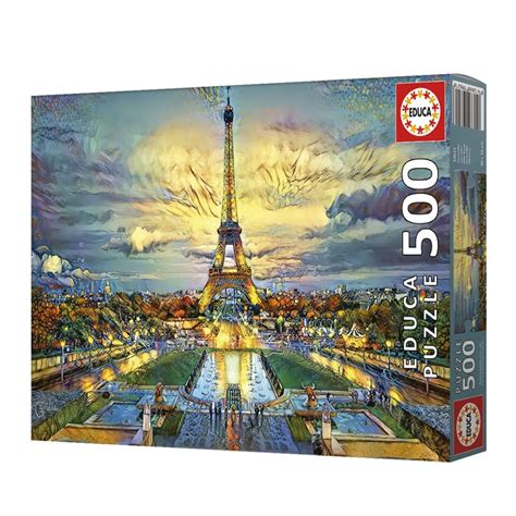 Puzzle 500 Pcs Tour Eiffel Un Jeu Educa Boutique BCD JEUX