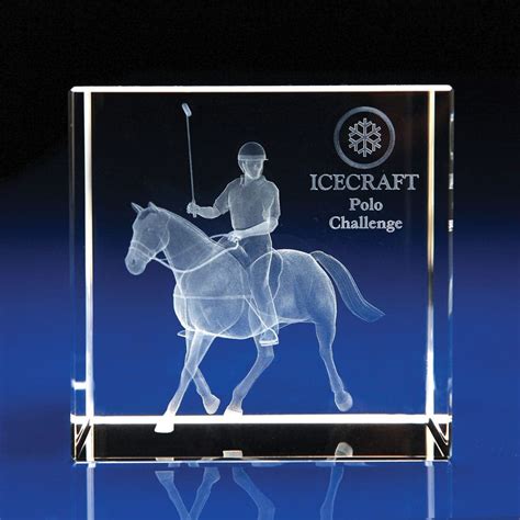 Equestrian Trophies and Awards | 3D Engraved Crystal Awards | Laser Crystal