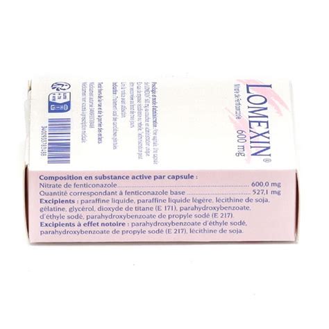 Lomexin Mg Capsule Vaginale Mycose Vulvaire Ovule Antifongique