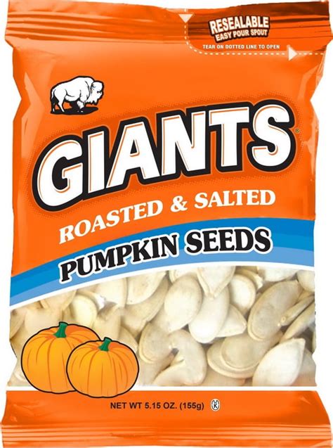 Pricecasegiant Snack 22550 Giants Pumpkin Seeds Roasted And Salted 12