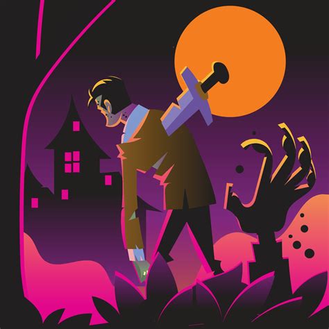 Halloween Zombie Walking 3323546 Vector Art at Vecteezy