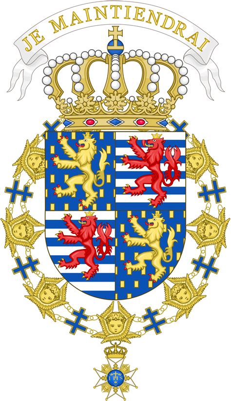 Coat Of Arms Of Jean De Luxembourg Order Of The Seraphim Category