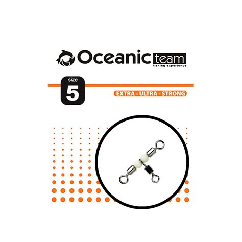 Oceanic Team Crossline Rolling Swivel With Glow Beads Mrclick