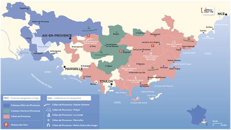 Map of appellations – Vins de provence