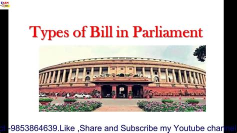 Types Of Bills In Parliamentindian Polityoasasocpserlysscbasant