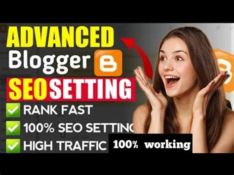 Advanced Blogger SEO Settings SEO Tutorials For Beginners YouTube