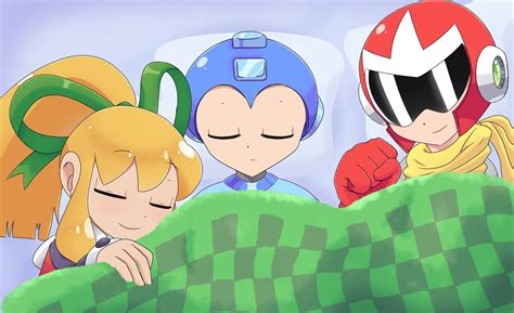 Roll Mega Man And Proto Man Mega Man And 1 More Drawn By