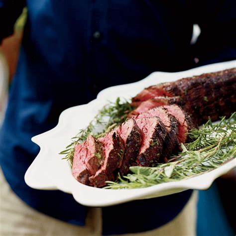 Garlicky Grilled Beef Tenderloin with Herbs Recipe - Jeri Ryan