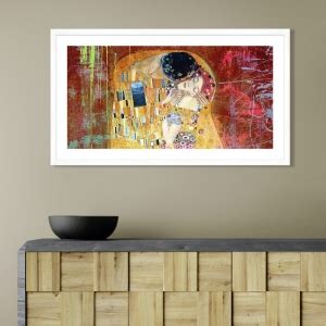 Tableau Sur Toile Eric Chestier Le Baiser De Klimt D Tail