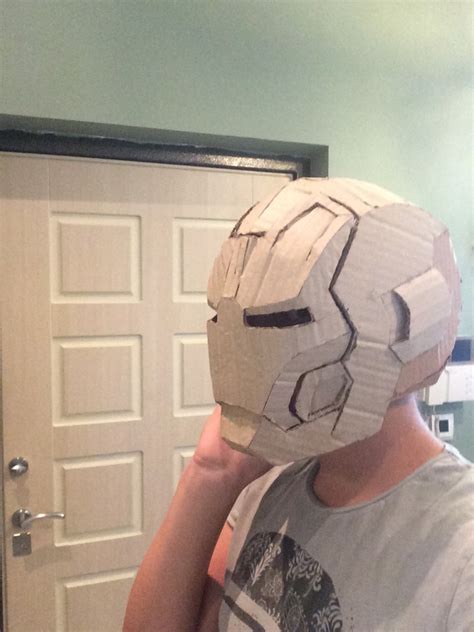 Cardboard Iron Man Helmet And Armor Iron Man Helmet Shop