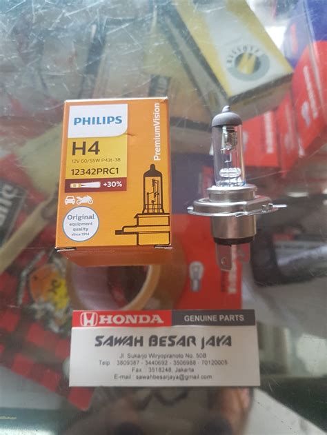 Jual Bohlam Philips H Head Lamp Atau Lampu Besar Depan Mobil Motor