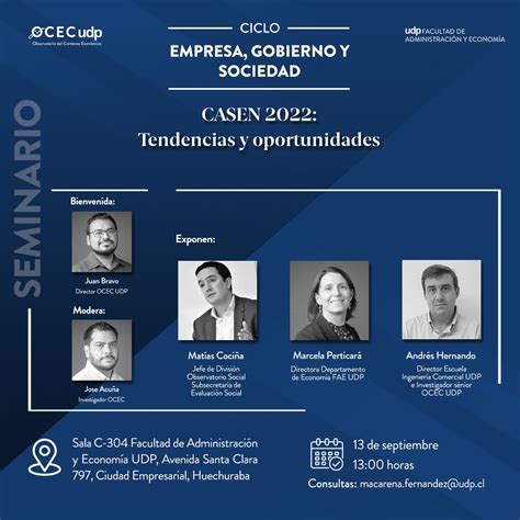 Ciclo Empresa Gobierno Y Sociedad Casen Tendencias Y