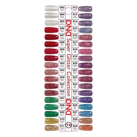 Dnd Super Glitter Gel Polish Duo Collection 2023 Scarlett Nail Supplies