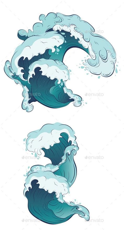 Ocean Wave Drawing Water Drawing Wave Art Concept Art Tutorial