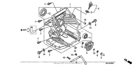 Honda Engines Gc160le Vxa Engine Ita Vin Gcabe 1000001 Parts Diagram For Crankcase Cover