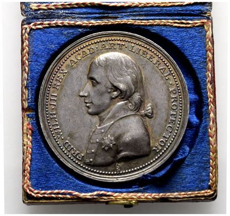 Friedrich Wilhelm III 1797 1840 Silbermedaille o J 1801 Hüsken