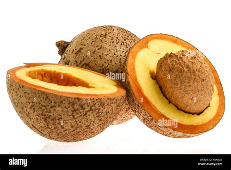 Tropical Fruit Mammee Apple Mammea Americana Stock Photo Alamy