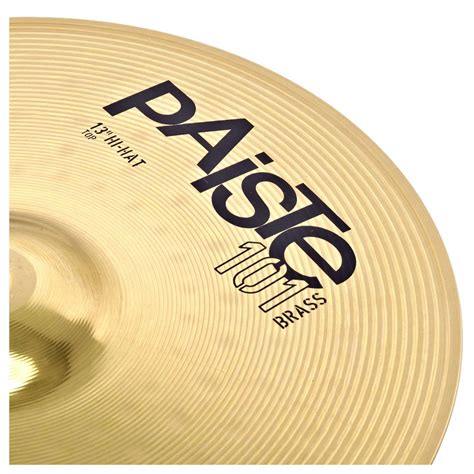 Paiste 101 Brass 13 Hi Hat Cymbals Gear4music