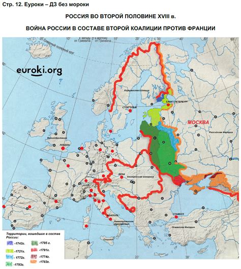 ГДЗ Номер стр. 12 История России 8 класс Арсентьев Контурные карты ...