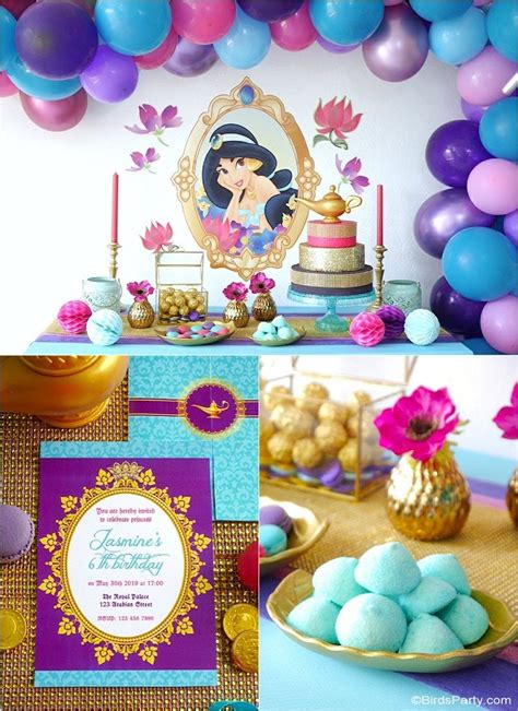 Princess Jasmine Birthday Party Ideas Diy Decorations Desserts Table Ideas Party Favors