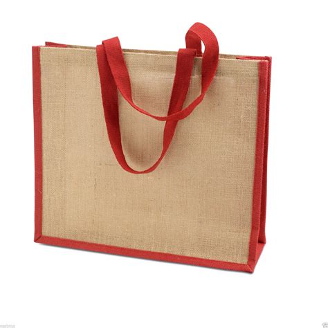 JUTE HESSIAN Shopping BagECO FRIENDLY Shopper REUSABLE Grocery Natural