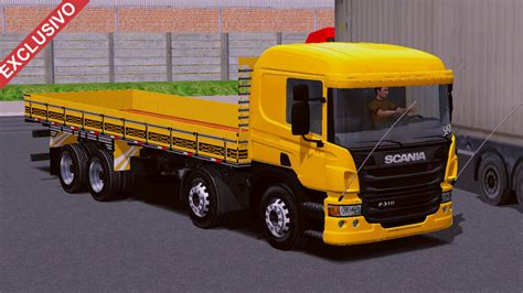 Skin Scania P Amarela Qualificada Do Gdv Wtds Skins Skins Games