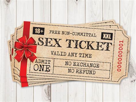 Christmas T For Him Printable Sex Tickets Kinky Coupon For