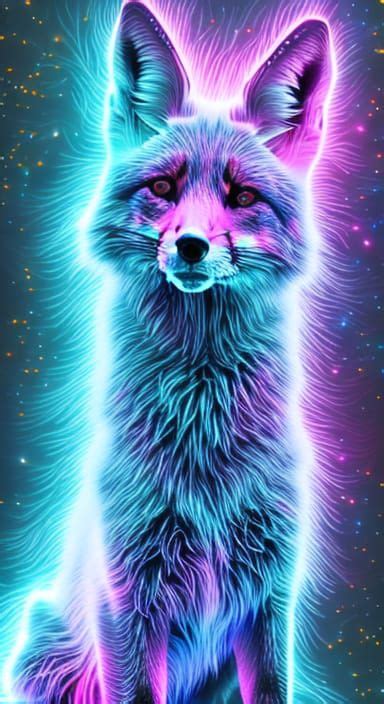 Neon Fox Ai Generated Artwork Nightcafe Creator