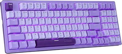 Amazon Huo Ji E Yooso Creamy Mechanical Keyboard Wired Hot Swappable Pre Lubed Linear