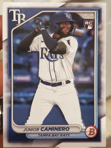 Bowman Baseball Tampa Bay Rays Rookie Junior Caminero Rc No Ebay