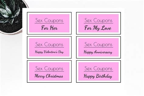 Printable Adults Only Sex Coupons For Her Editable Naughty Etsy