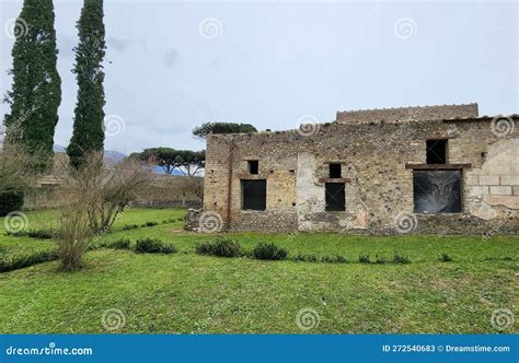 Pompeii Archaeological Park, Italy Stock Image - Image of wall ...